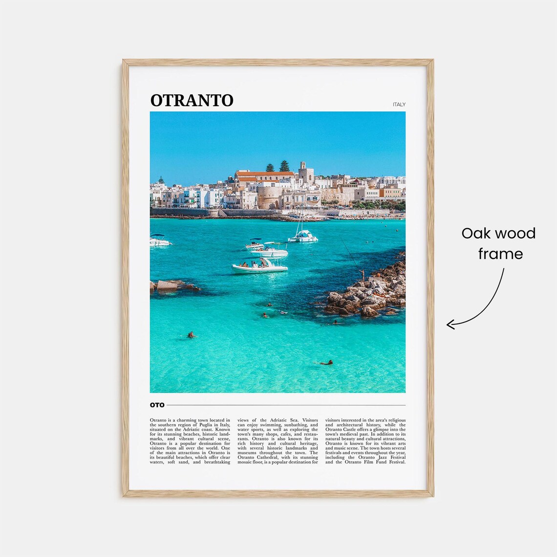Otranto Travel Poster, Italy Wall Art Print - Image 3