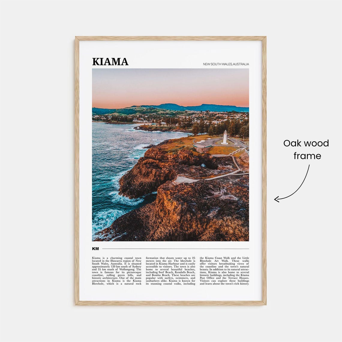 Kiama Australia Blowhole Coastline Sunset Photography Travel Poster - Image 3
