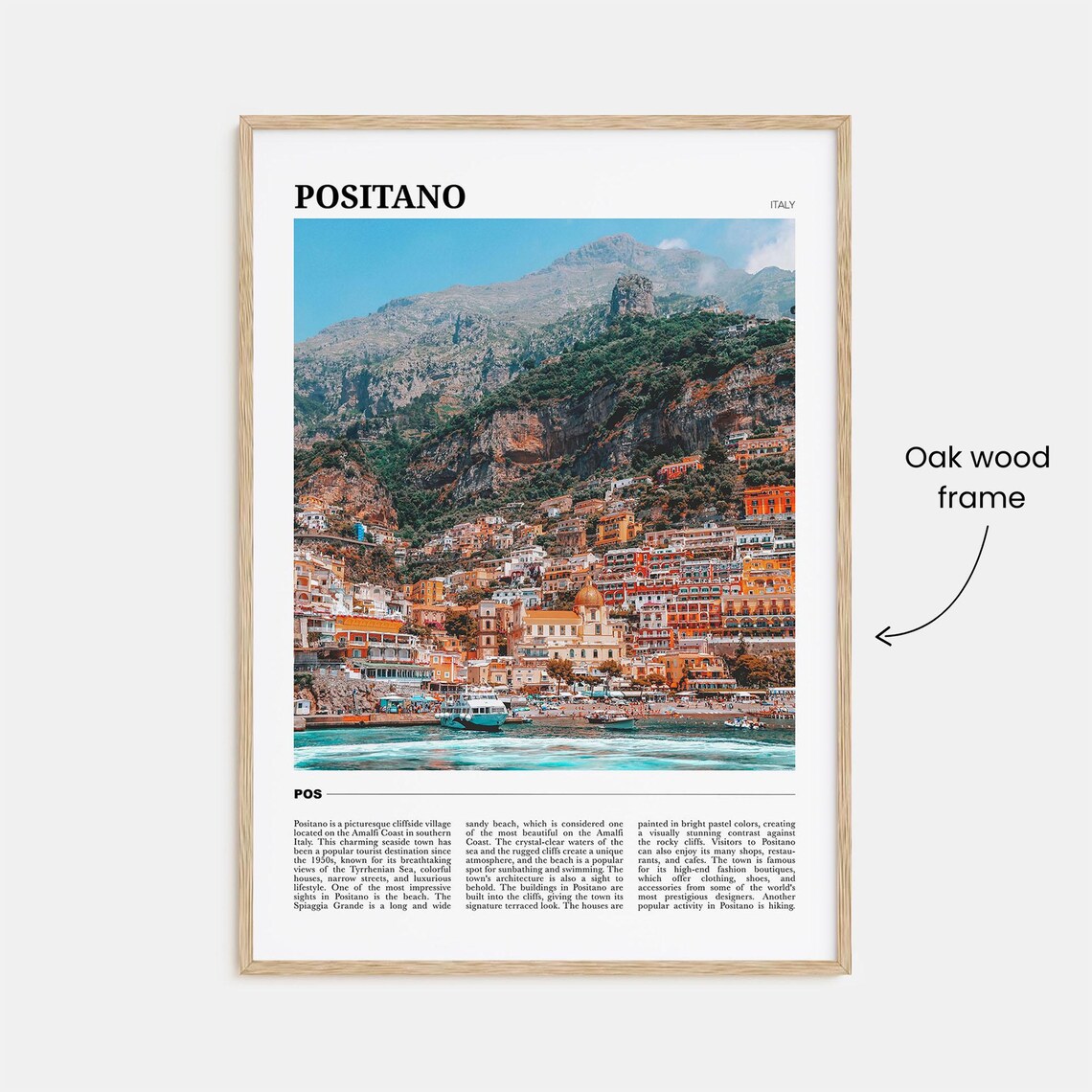 Positano Travel Poster Italy Travel Poster - Image 3