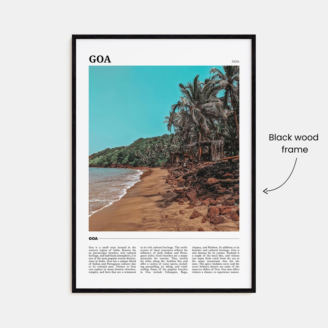 Goa Travel Poster, India Travel Wall Art - Image 2