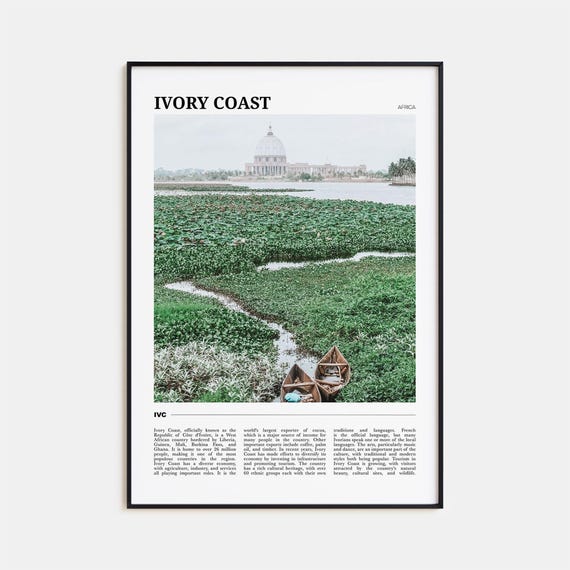 Ivory Coast Travel Poster Ivory Coast Wall Art Ivory Coast Poster Print Ivory Coast Photo Ivory Coast Decor Africa