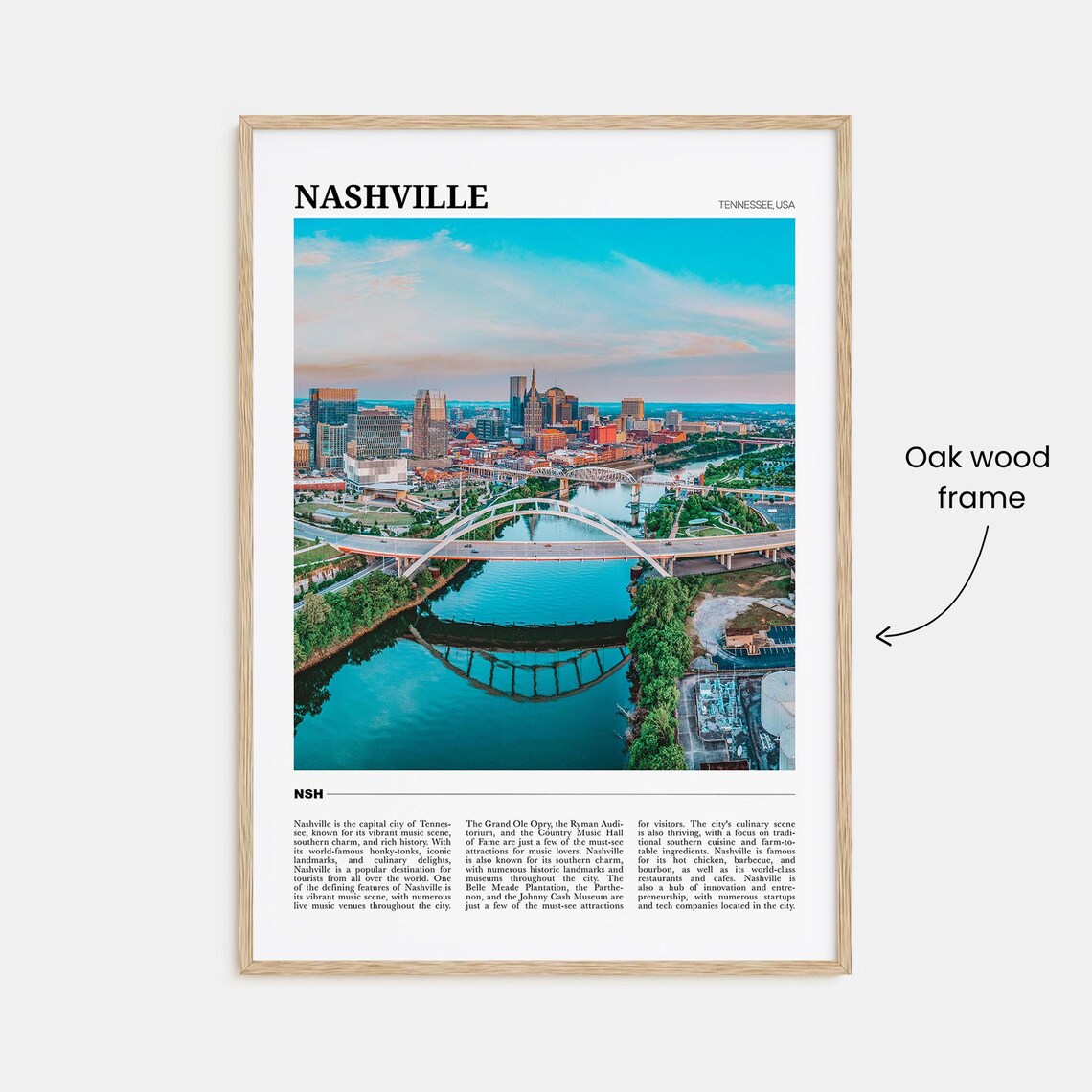 Nashville Travel Poster, Tennessee USA Art Print - Image 3