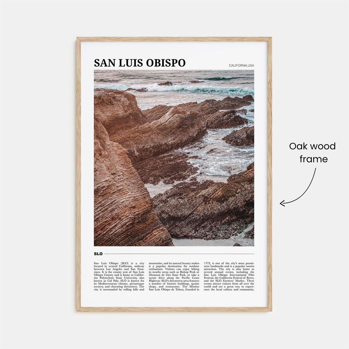 San Luis Obispo Travel Poster No 1 San Luis Obispo Wall Art San Luis Obispo Poster Print Photo San Luis Obispo Decor California Usa - Image 3
