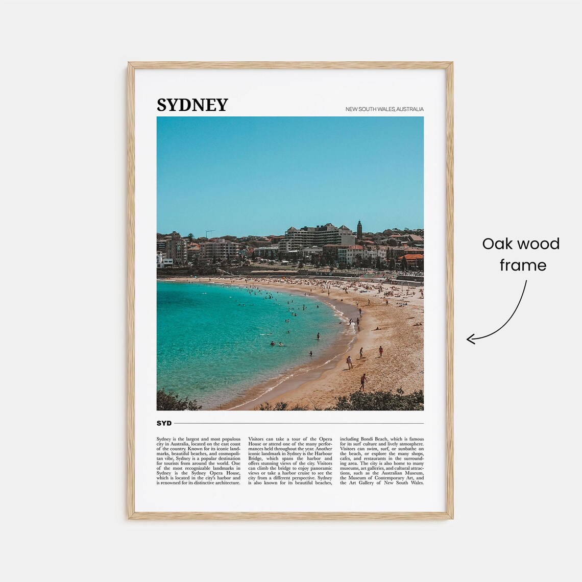 Sydney Travel Poster, New South Wales Australia - Image 3