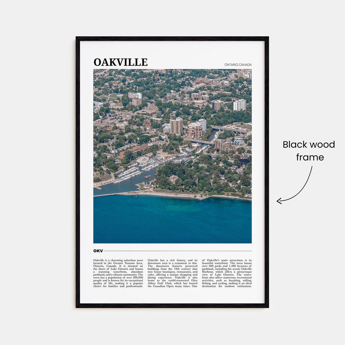 Oakville Travel Poster Oakville Wall Art Oakville Poster Print Oakville Photo Oakville Decor Ontario Canada - Image 2