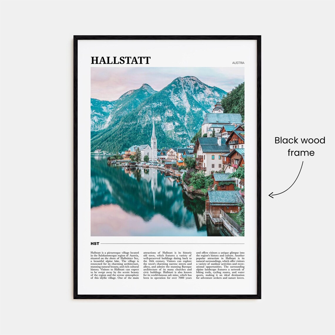 Hallstatt Travel Poster, Austria Wall Art Print - Image 2