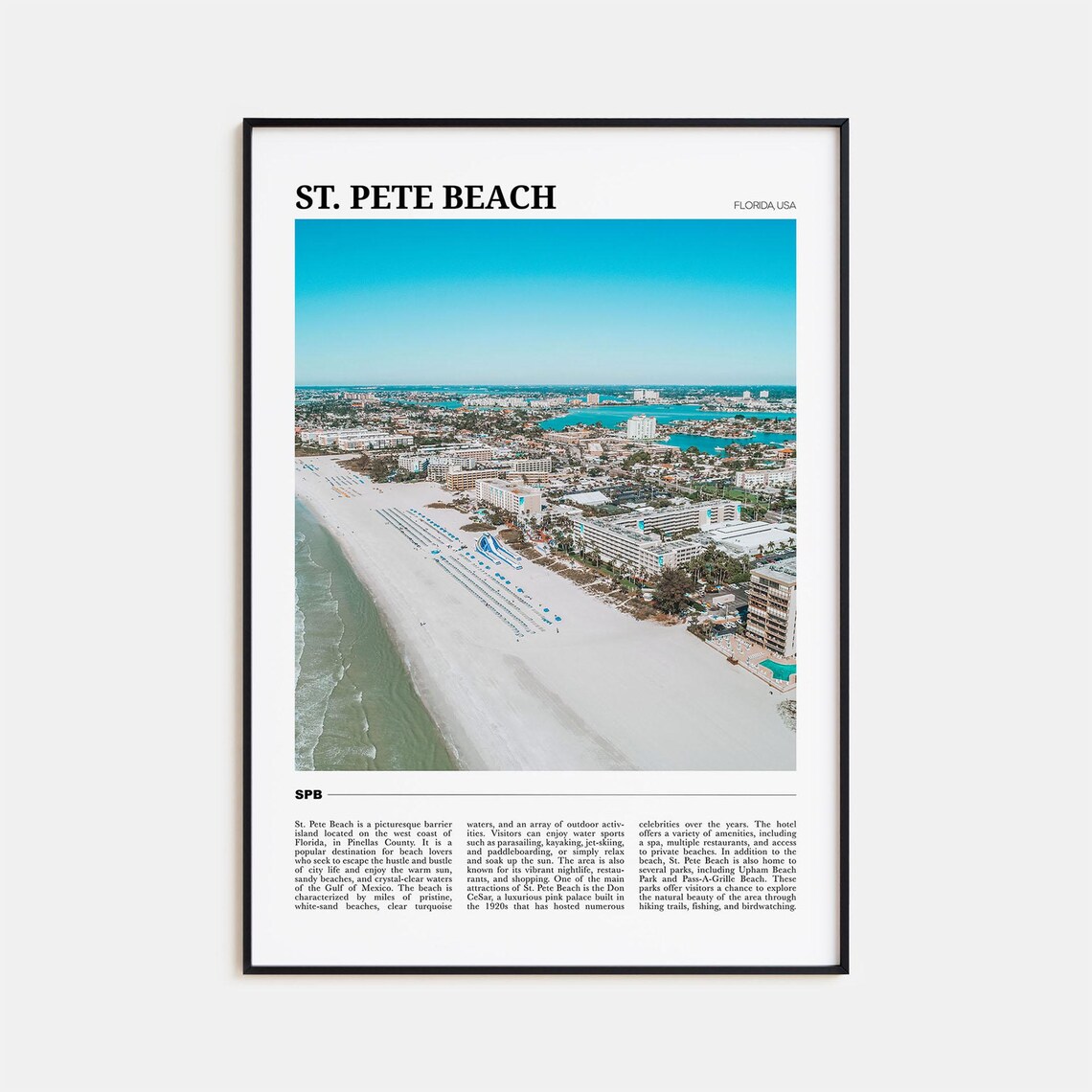 St Pete Beach Wall Art Print