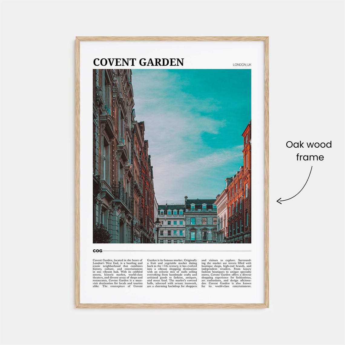 Covent Garden London West End Historic Street Scene UK Travel Poster - Image 3