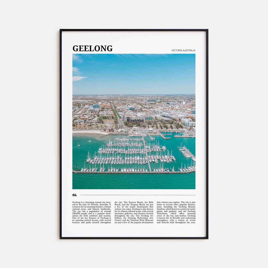 Geelong Travel Poster Geelong Wall Art Geelong Poster Print Geelong Photo Geelong Decor Victoria Australia