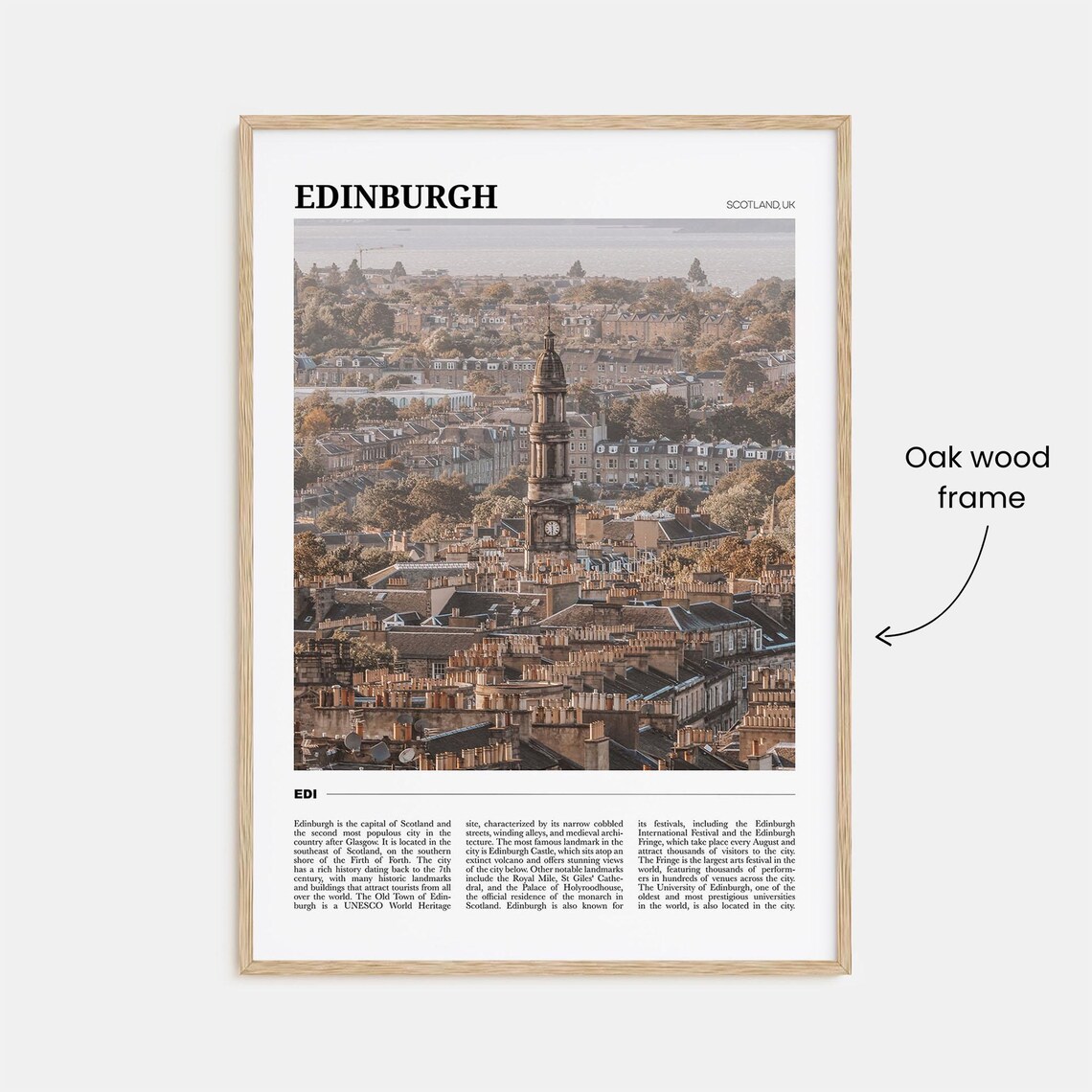 Edinburgh Travel Poster Scotland Travel Poster - Image 3