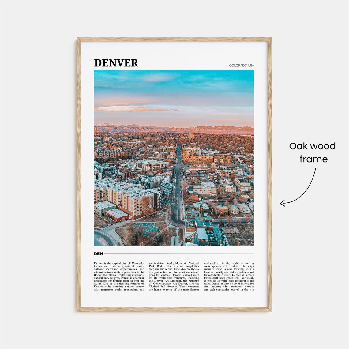 Denver Travel Poster No 1, Colorado Travel Poster - Image 3