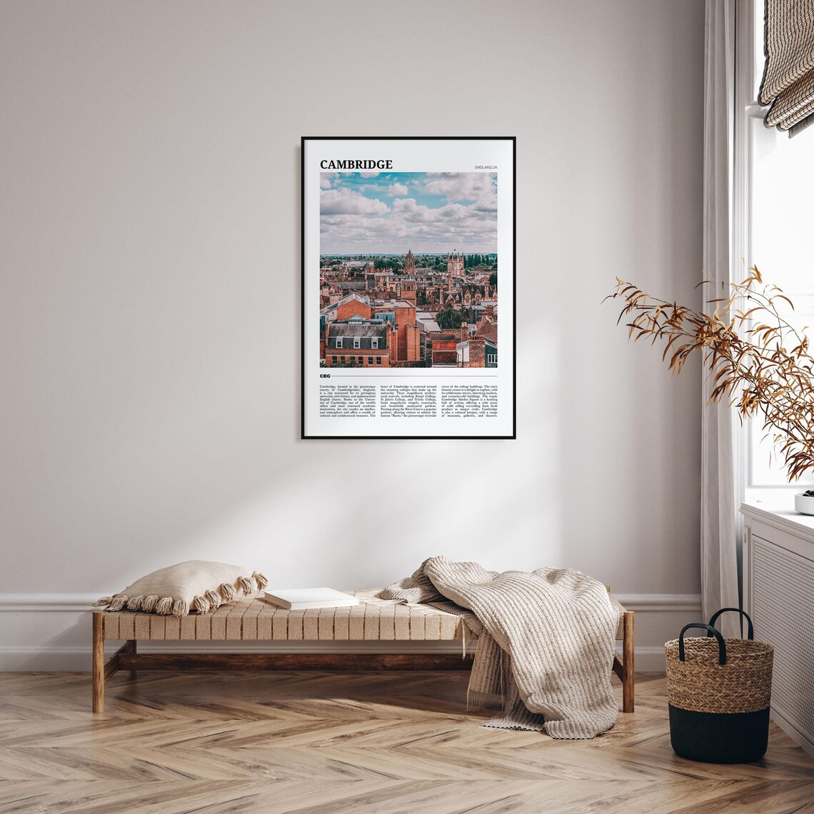 Cambridge Travel Poster, England Wall Art Print - Image 4