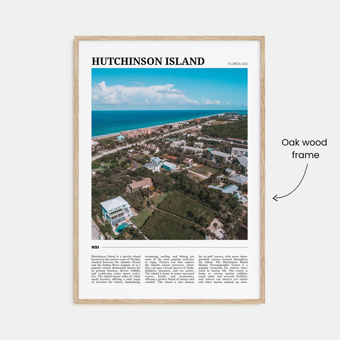 Hutchinson Island Travel Poster, Coastal Wall Art - Image 3