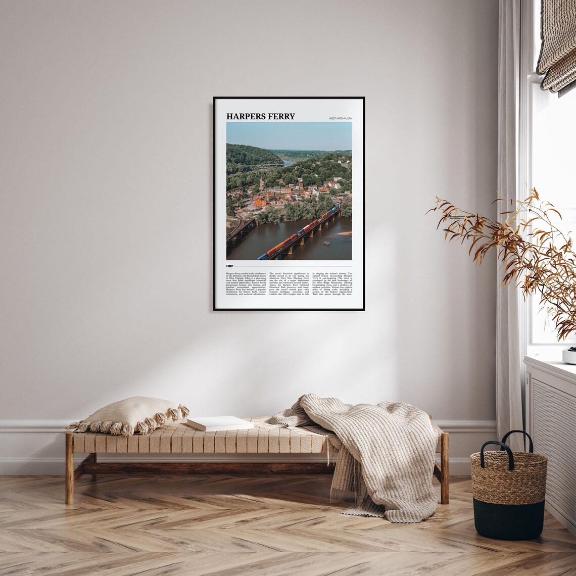 Harpers Ferry Travel Poster, USA Wall Art Print - Image 4