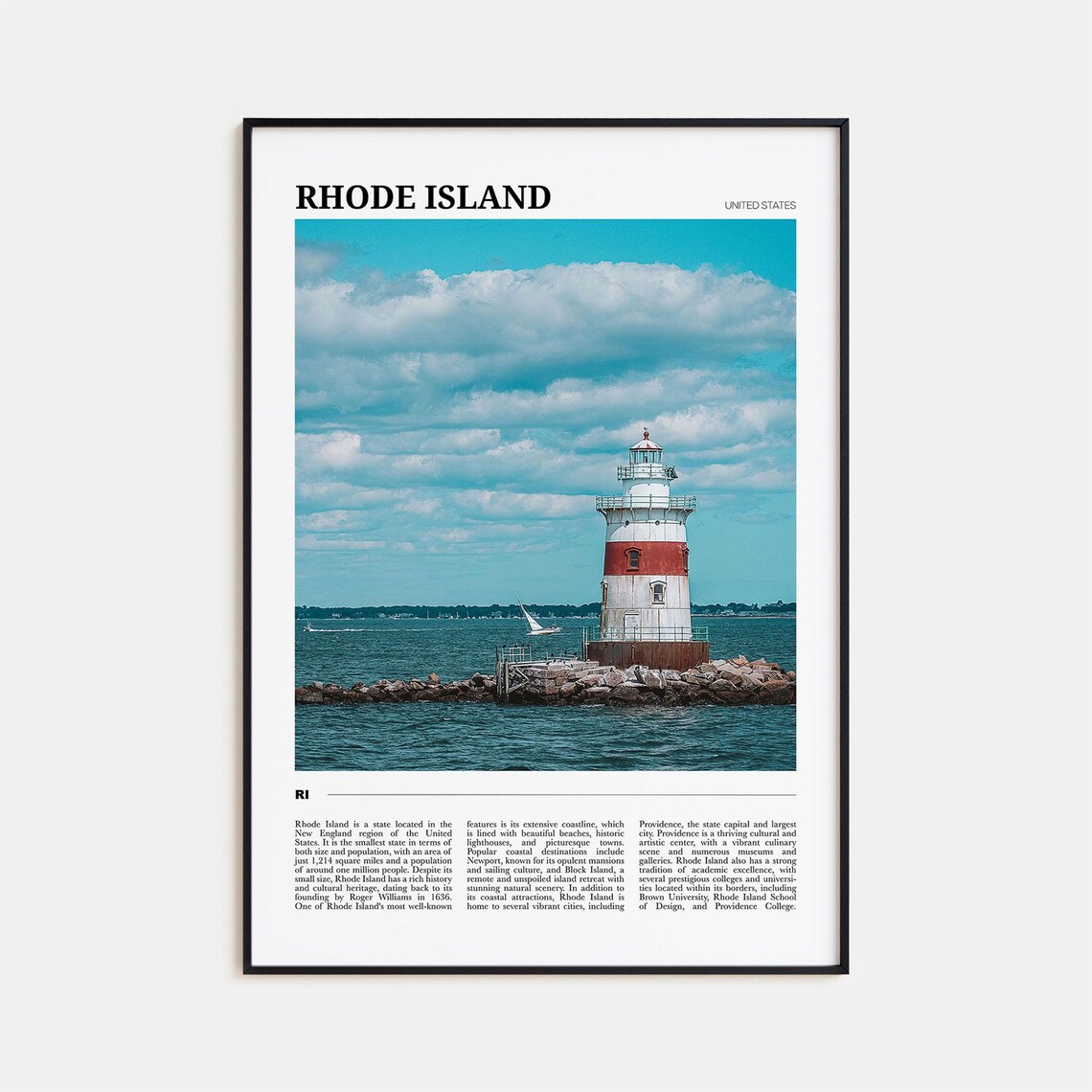 Rhode Island Travel Poster, USA Travel Poster