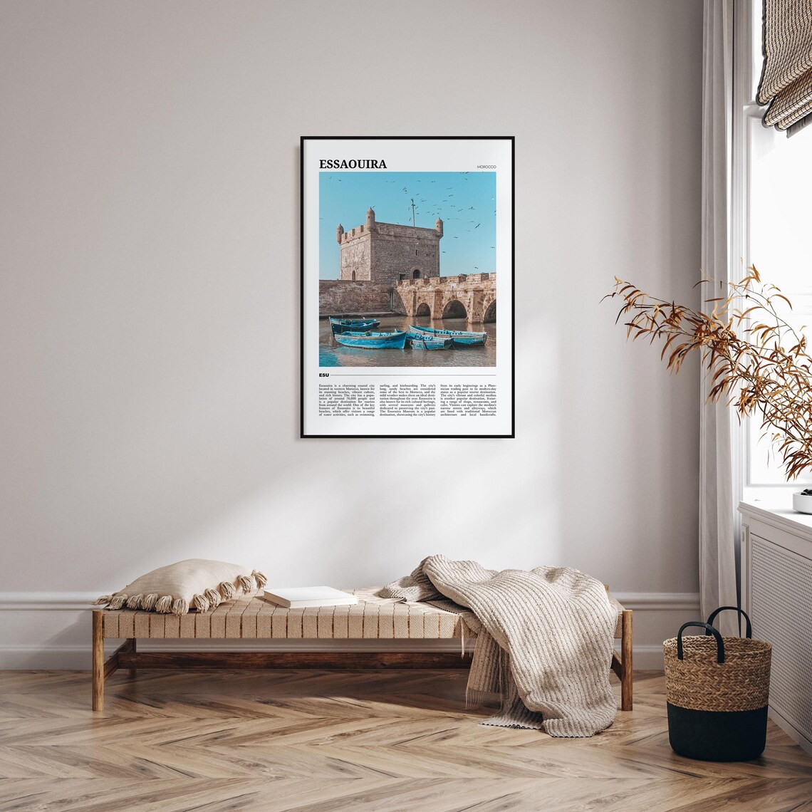 Essaouira Travel Poster, Morocco Wall Art Print - Image 4