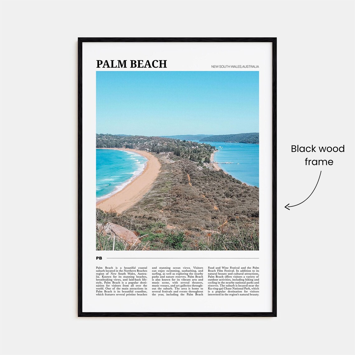 Palm Beach Travel Poster, New South Wales - Image 2