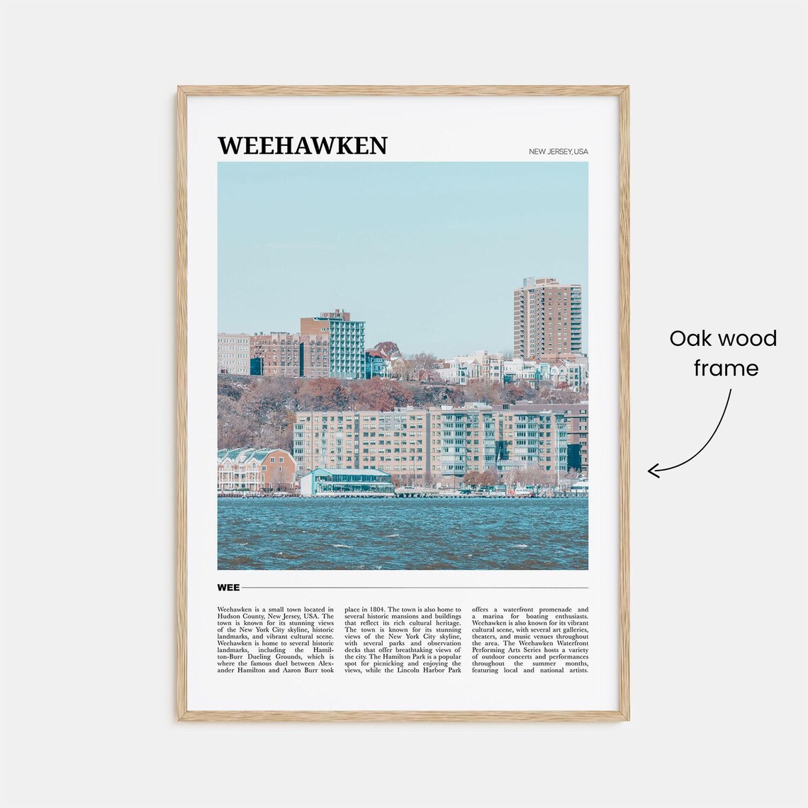 Weehawken Travel Poster, New Jersey Wall Art - Image 3