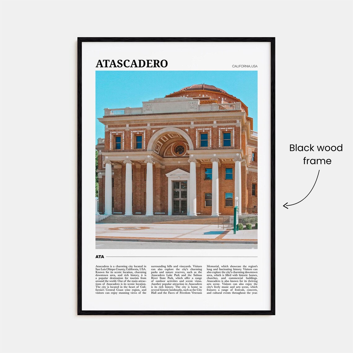 Atascadero Travel Poster, California Travel Poster - Image 2