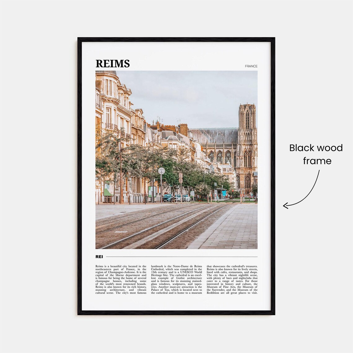 Reims France Travel Poster - Image 2
