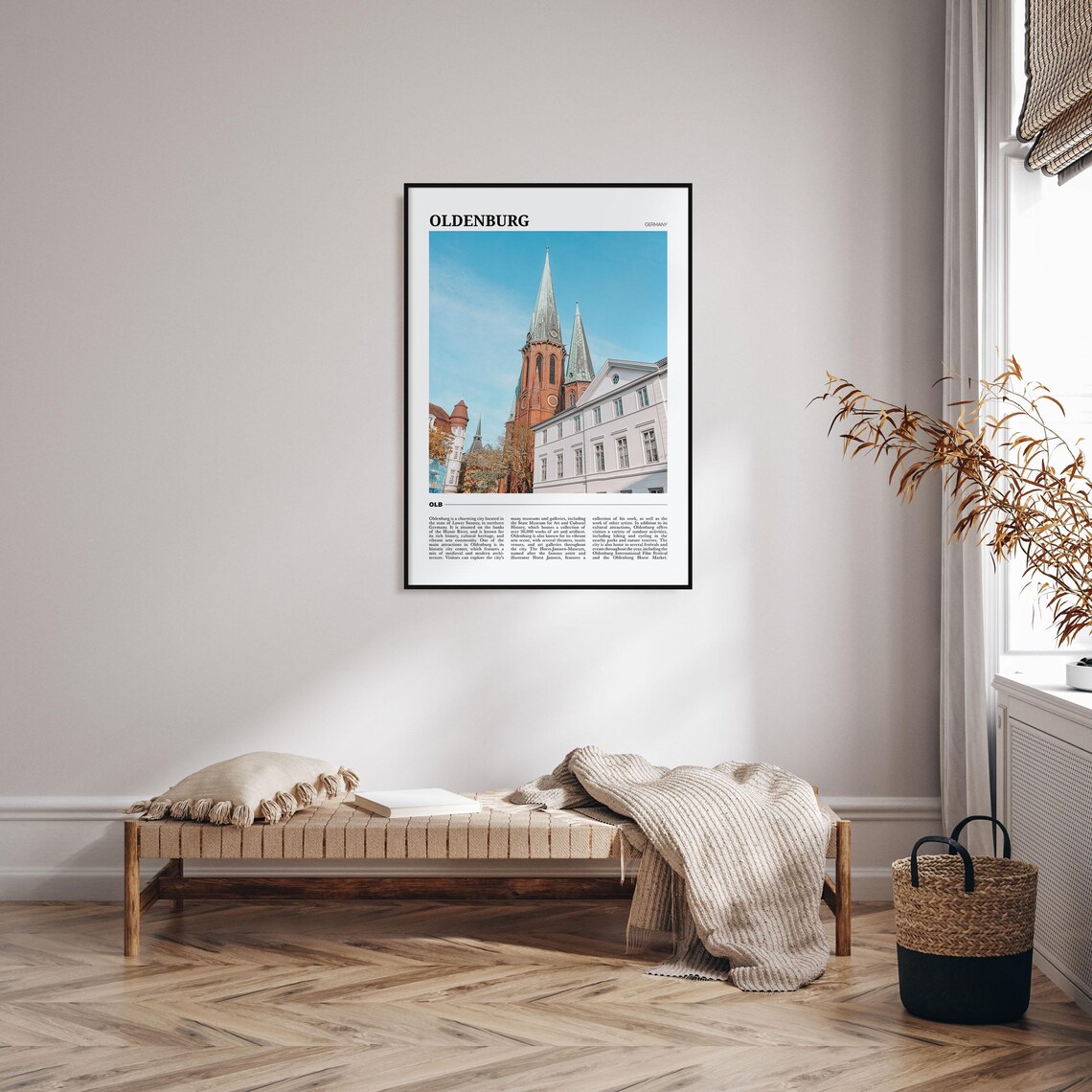 Oldenburg Germany Historic Church Spires European Travel Poster - Image 4
