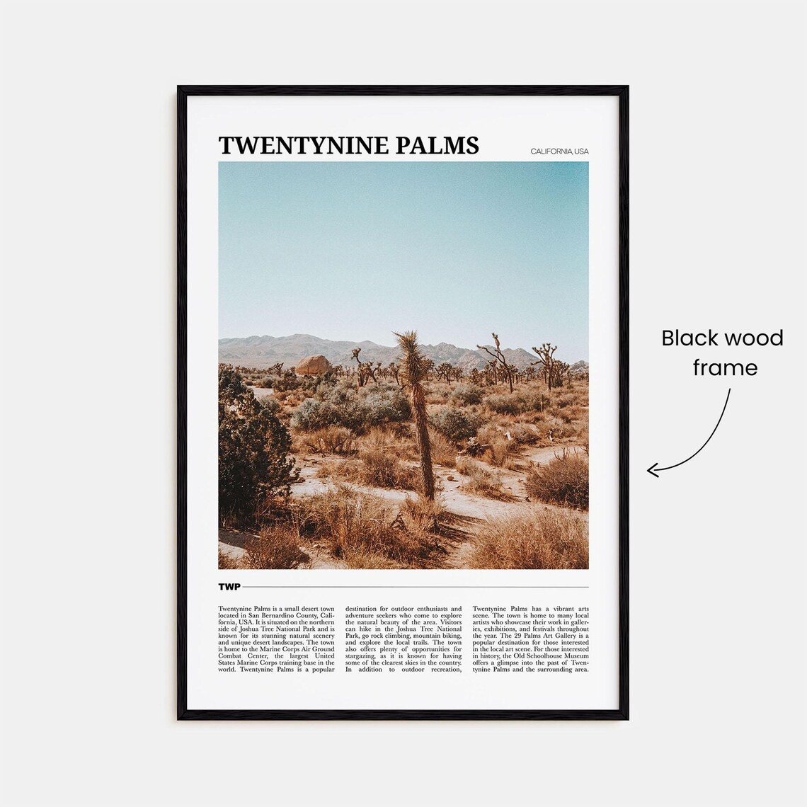 Twentynine Palms Travel Poster, Desert Place Art Print - Image 2