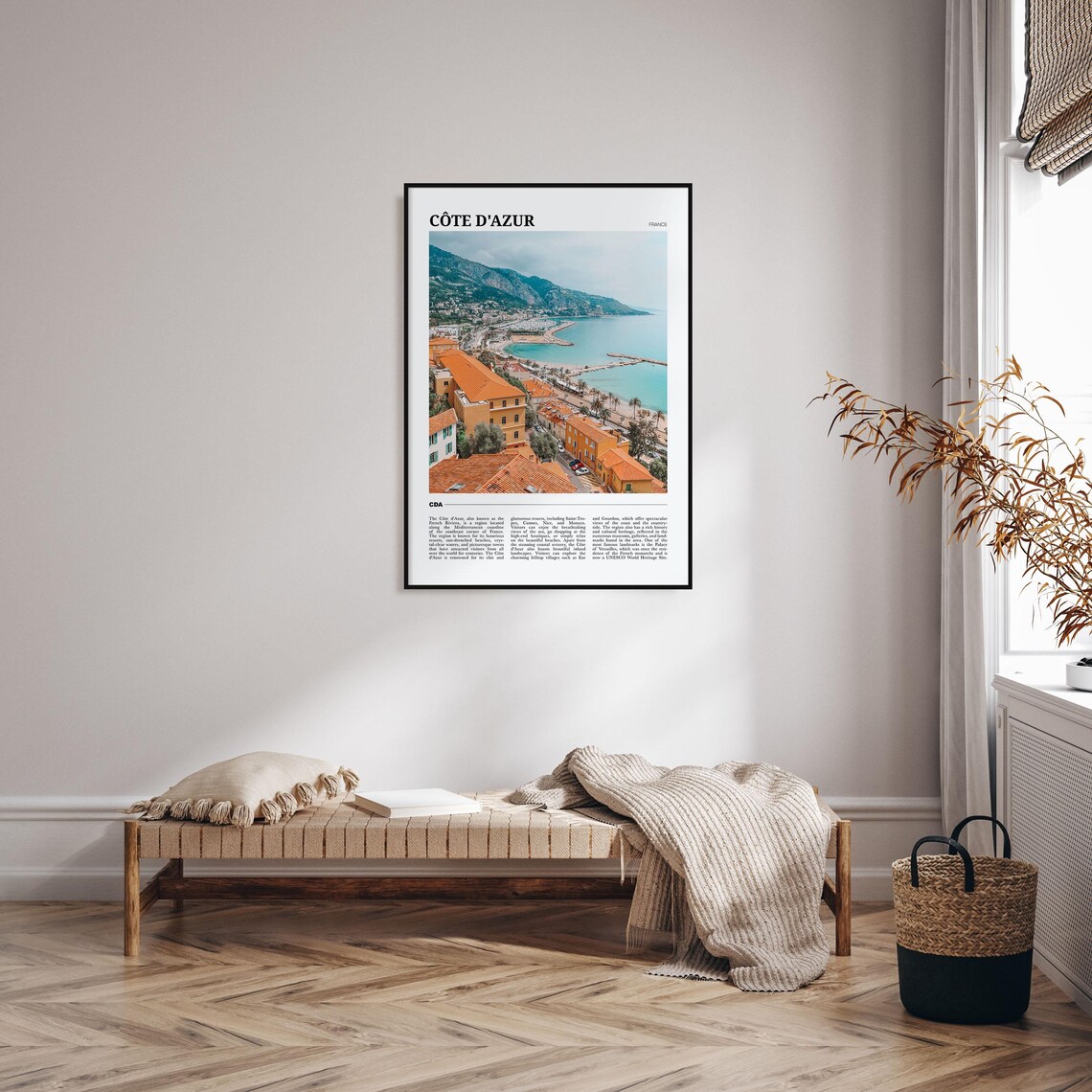 Cote dAzur France French Riviera Travel Photo Coast View Poster - Image 4