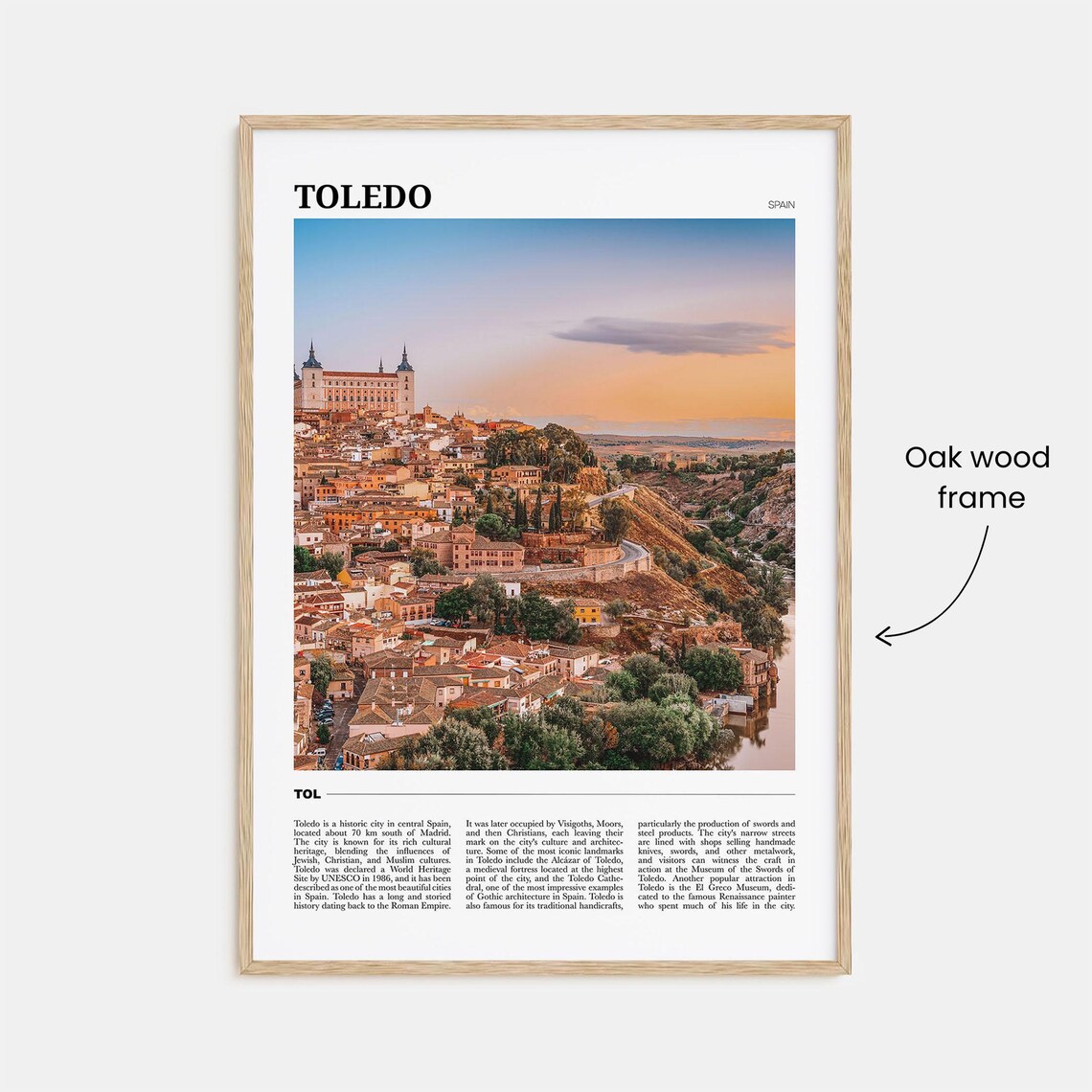 Toledo Travel Poster, Spain Wall Art Print - Image 3