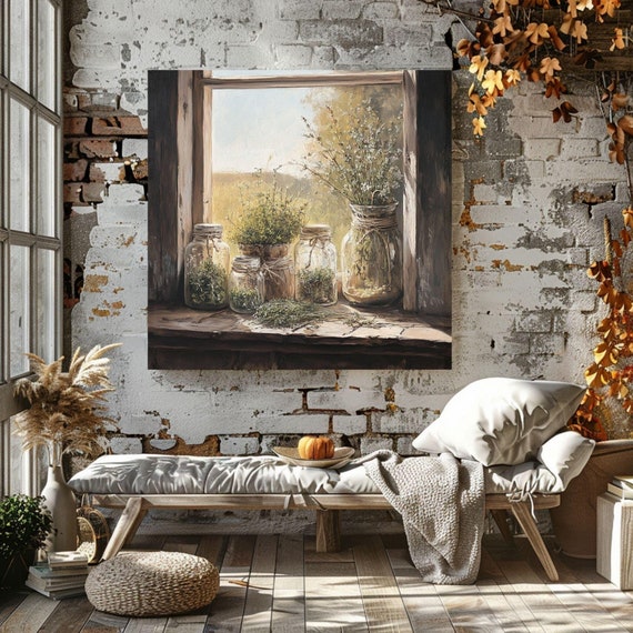Farmhouse Living Room Wall Art Rustic Home Decor Nostalgic Fall Art Farmhouse Wall Art Country Home Decor Fall Wall Art