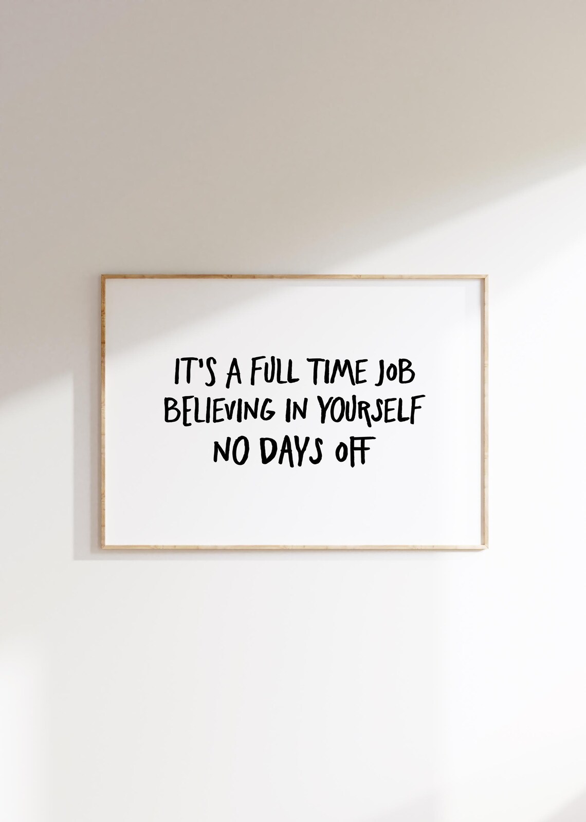 Inspirational Quote Art Print Believe In Yourself