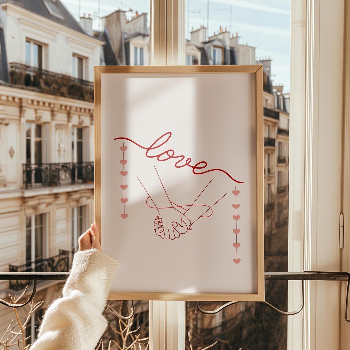 Red String Of Fate, Holding Hands Symbolic Love