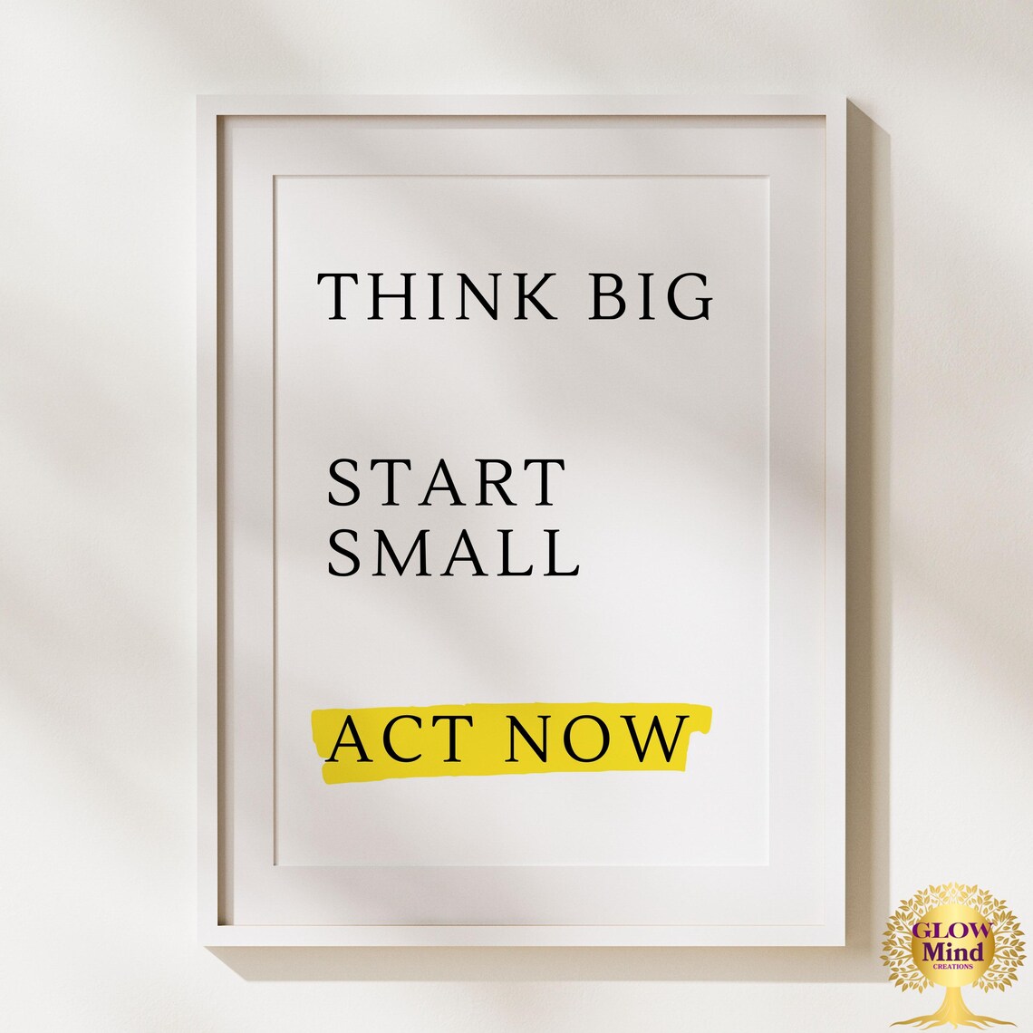 Think Big Motivational Quote, Office Decor Poster - Image 2