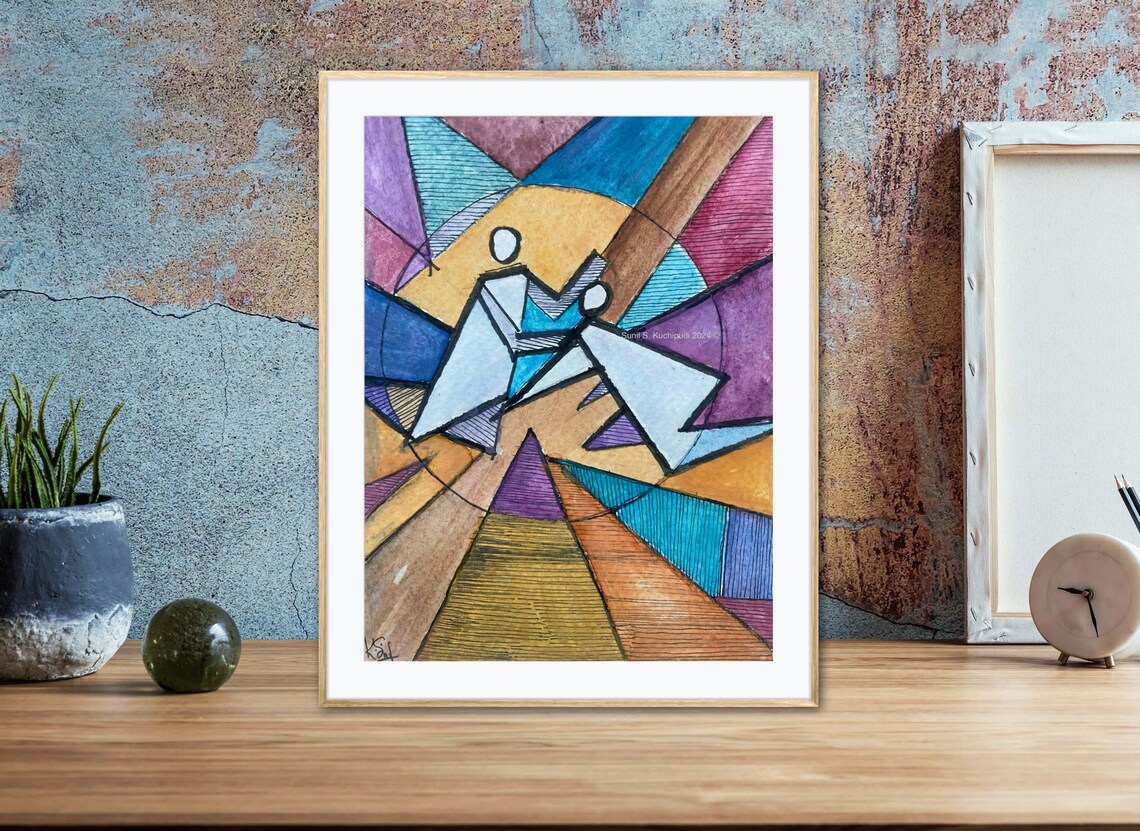 Jesus Heals A Man With Leprosy, Abstract Christian
