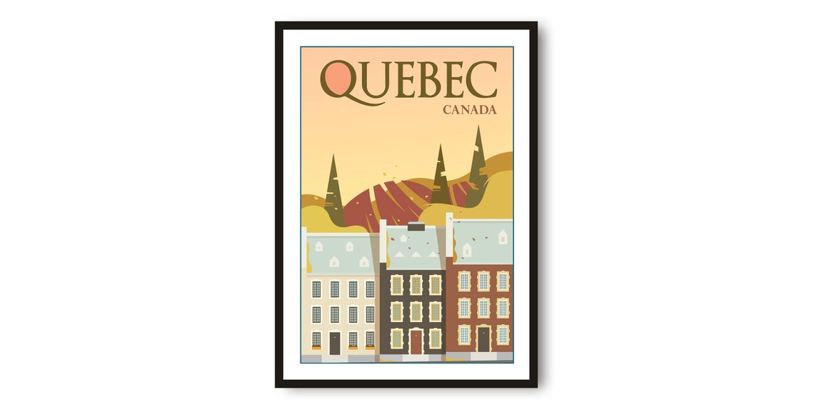 Travel Poster Colorful Minimalist City Print