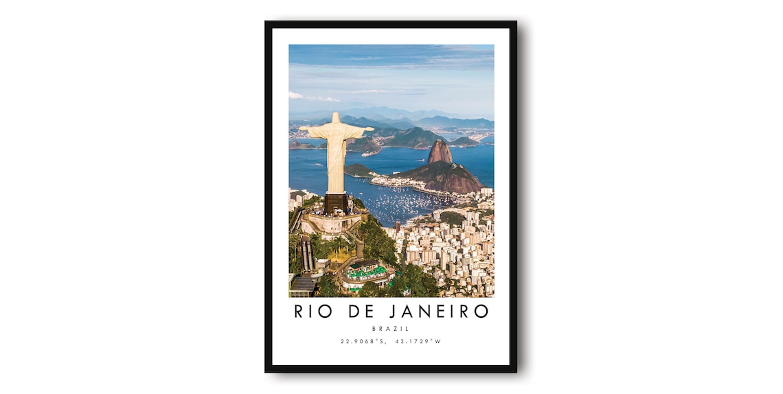 Christ The Redeemer Rio De Janeiro Travel Poster