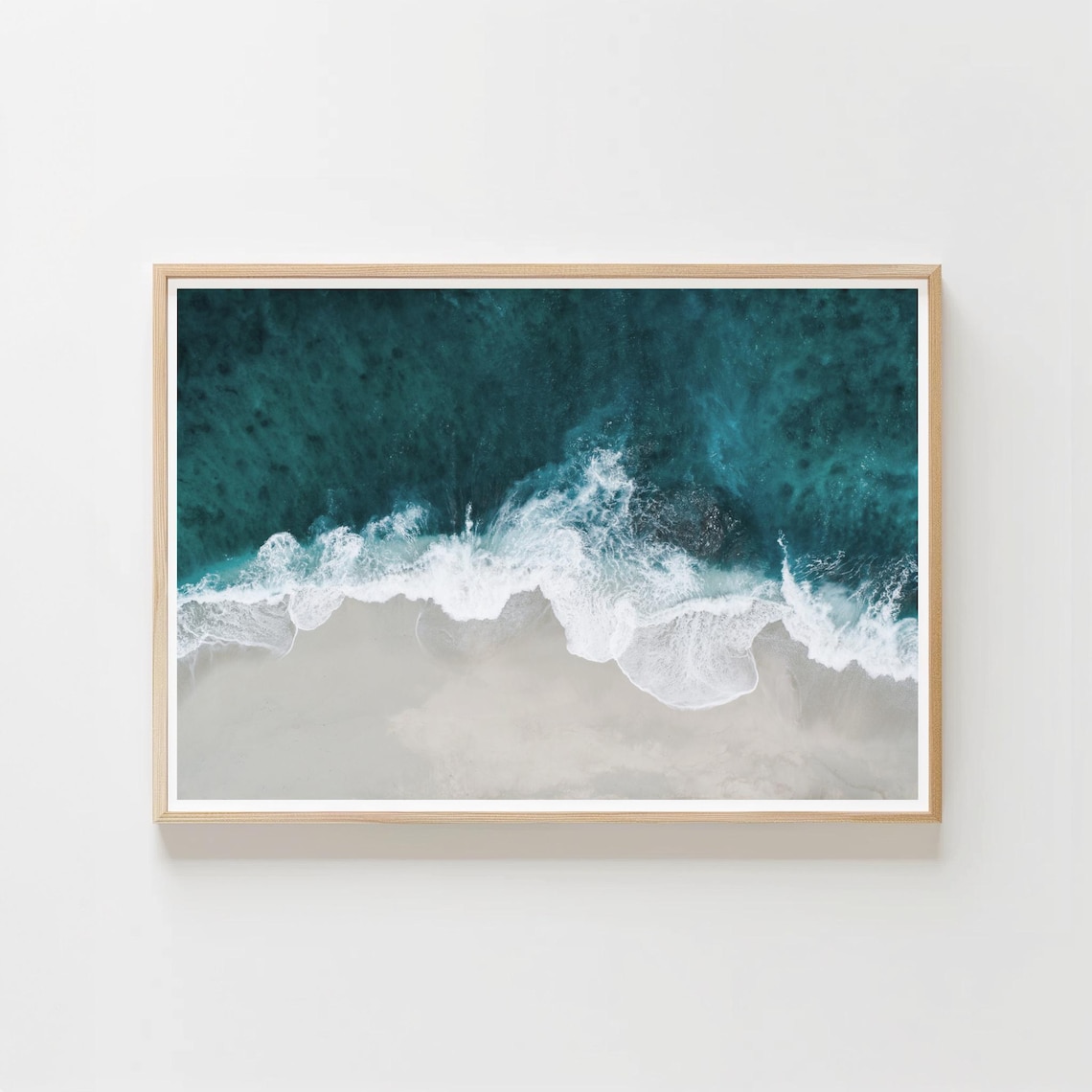 Beachy Wave Print, Coastal Ocean Photography