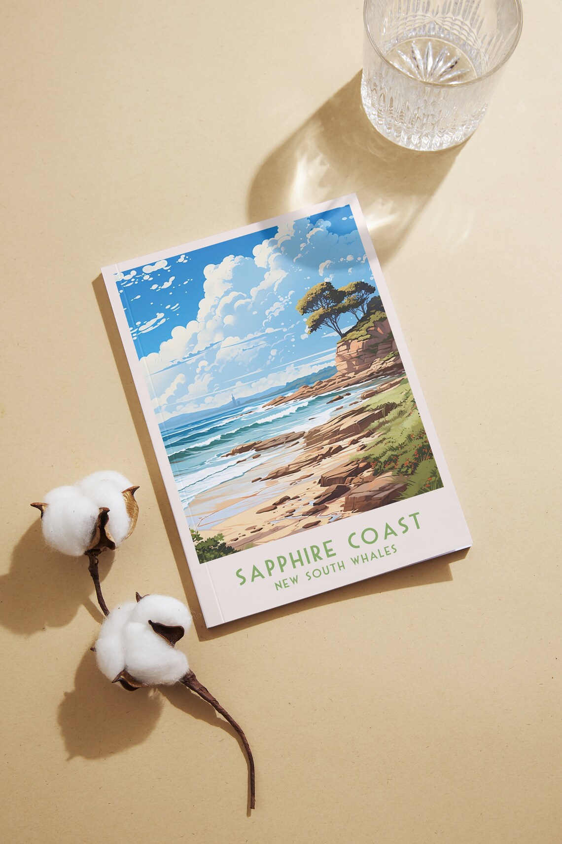 Sapphire Coast NSW Rocky Beach Headland Coastal Travel Poster - Image 2