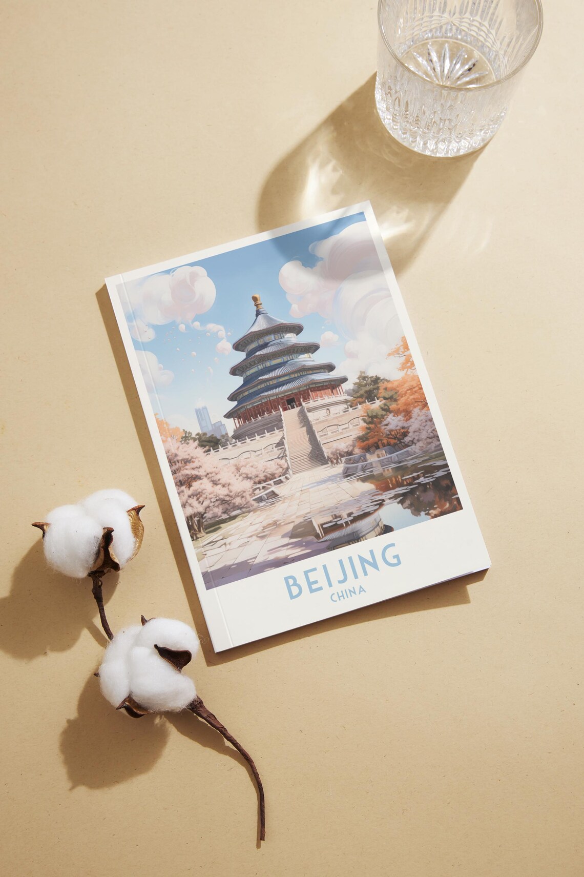 Beijing China Temple of Heaven Blossom Gardens Daytime Travel Poster - Image 2