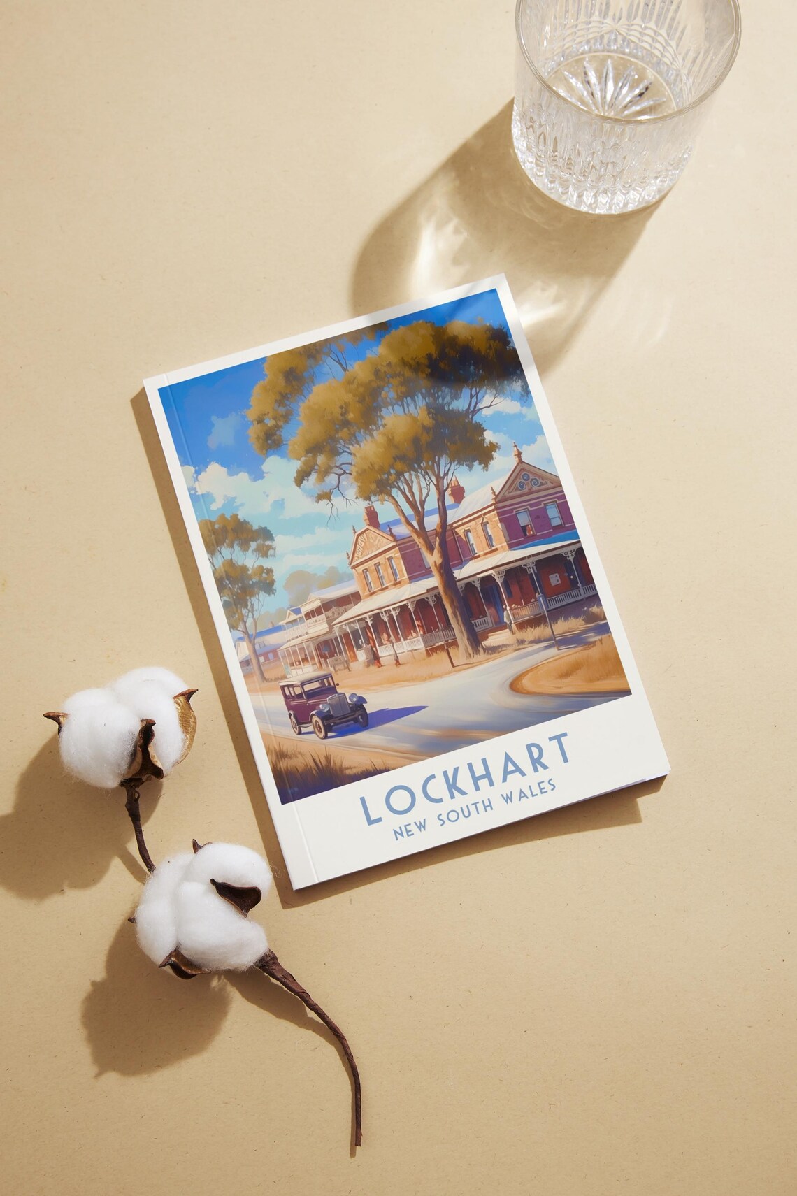 Lockhart New South Wales Historic Hotel Vintage Travel Poster - Image 3