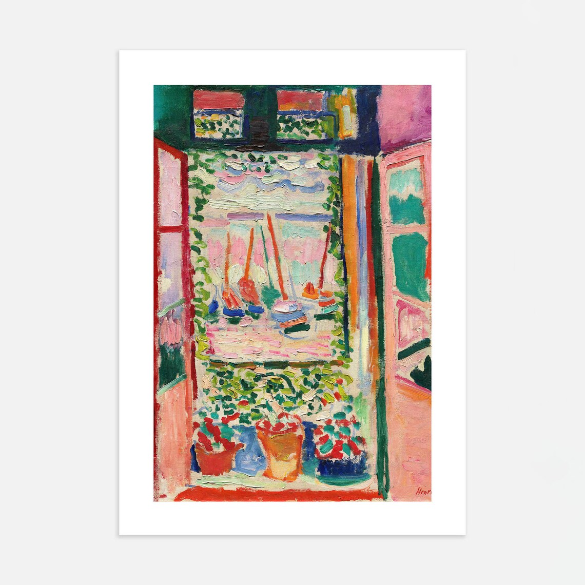 Matisse The Open Window Colorful Fauvist Painting Trendy Poster - Image 4