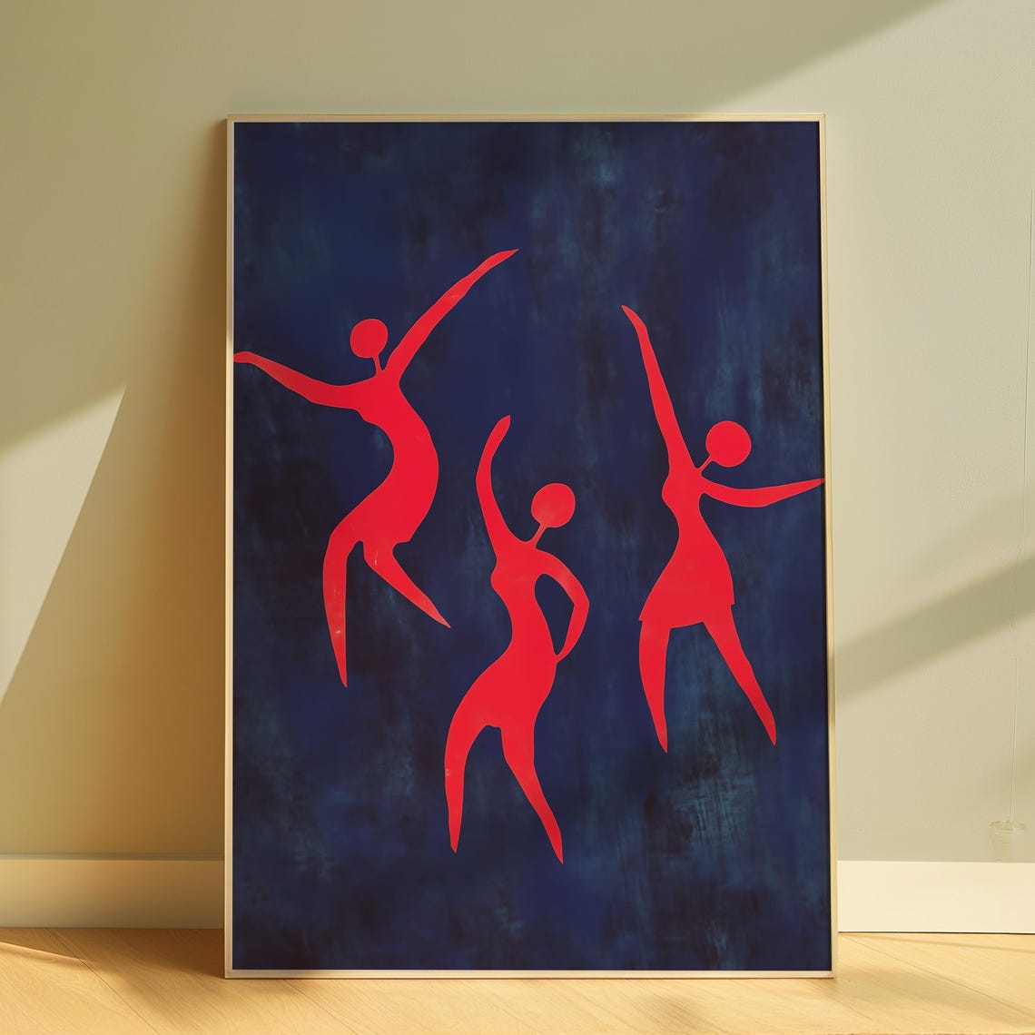 Abstract Dancer Silhouette, Eclectic Feminine Wall Art
