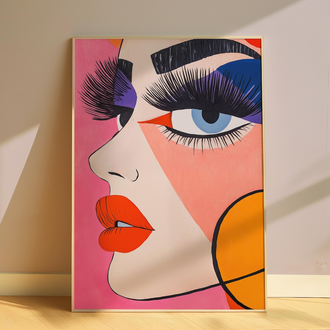 Abstract Woman, Minimalist Painting for Living Room