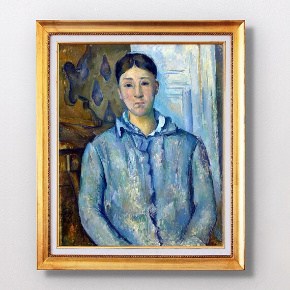 Paul Cezanne Madame Czanne In Blue 1890 Fine Art Glice Sku 0243