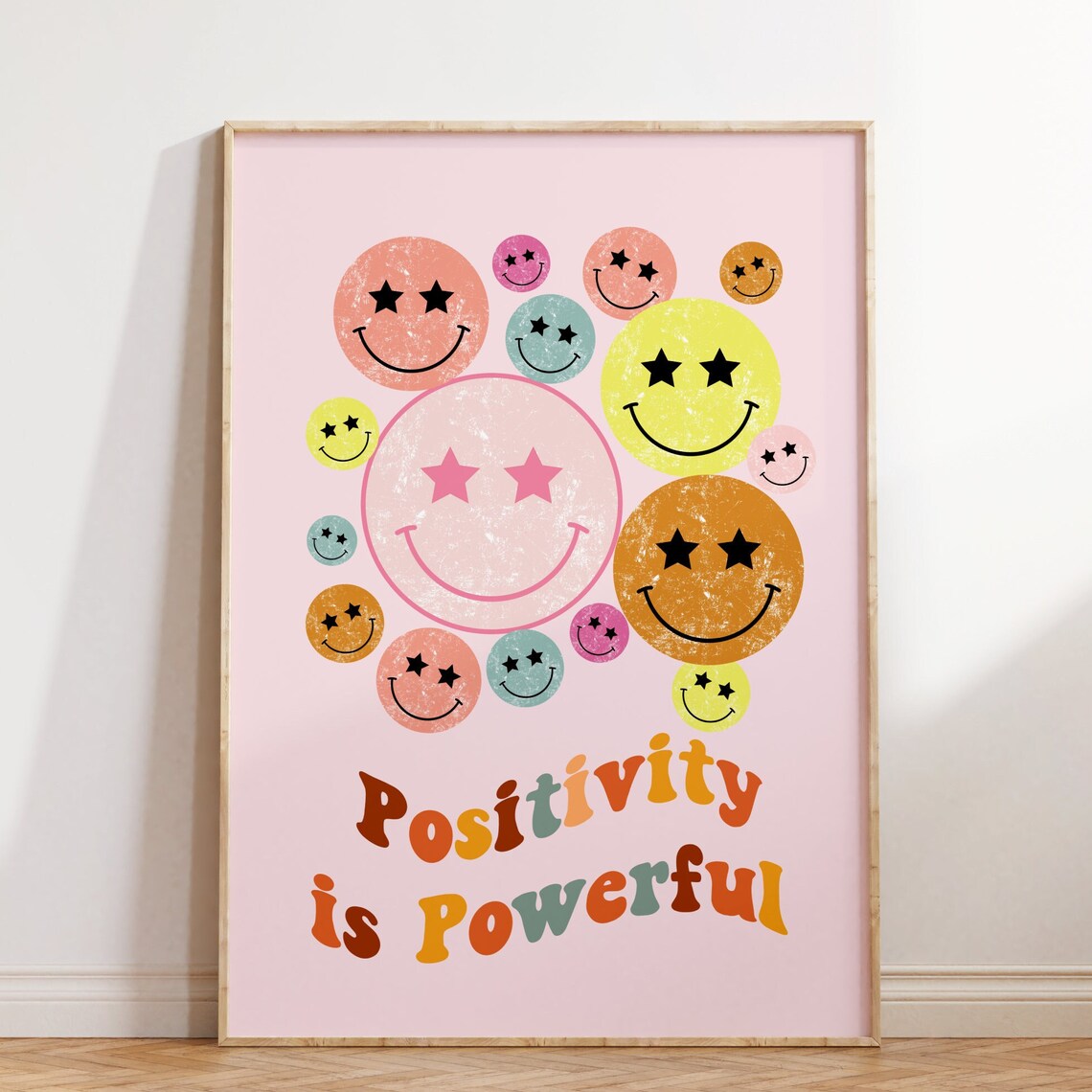 Cute Positive Inspirational Retro Poster Print