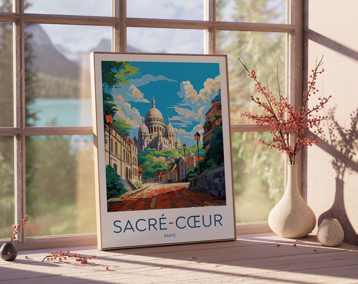 Sacr Coeur Poster Sacr Coeur Print Sacr Coeur Art Bedroom Decor Sacr Coeur Gifts Ideas Paris Wall Art Decor 121 - Image 2