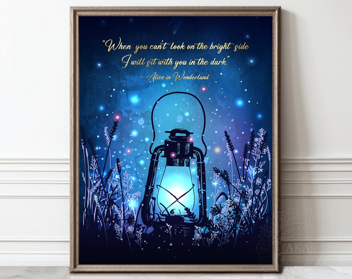 Alice In Wonderland Quotes, Lewis Carroll Art Print