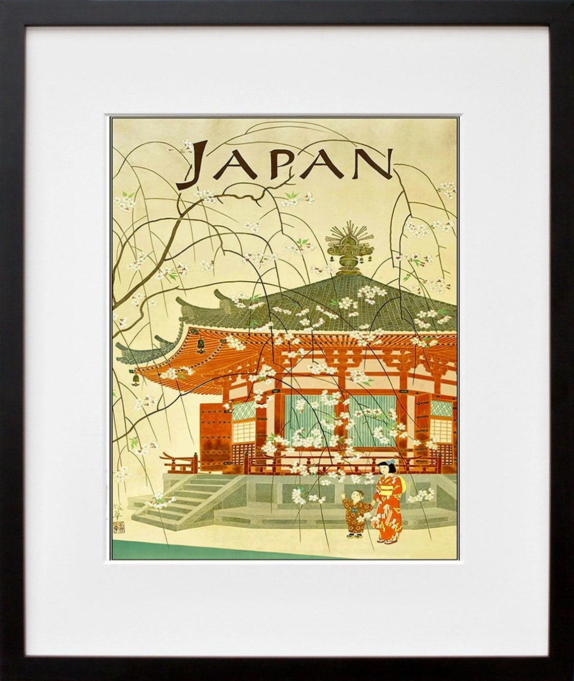 Japan Travel Poster, Japanese Art - Image 2