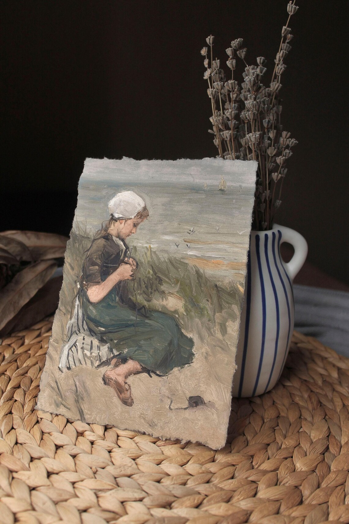 Vintage French Nursery Art Print, Child Portrait - Image 2