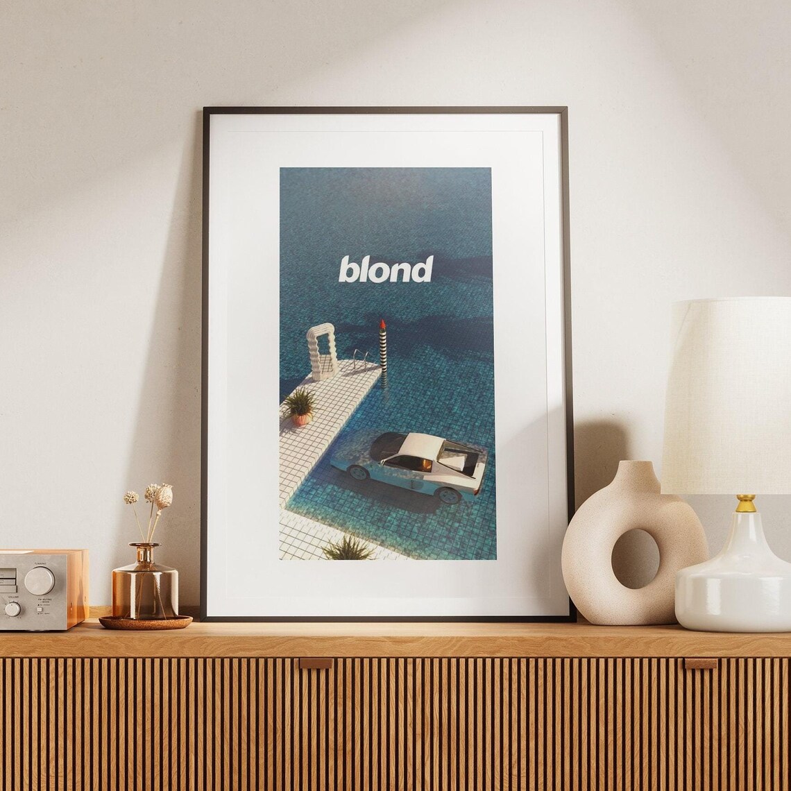 Blond Ferrari Blue Frank Ocean Poster Print