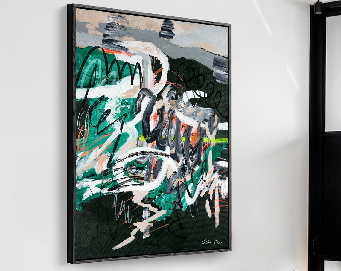 Contemporary Abstract Art Print, Underground Style - Image 3